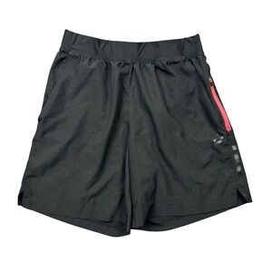 Asics Shorts Men Small Black Athletic Running 6" Active‎ Zip Pocket Workout
